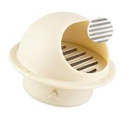 Grille de Ventilation Grille Aération Extérieur Contre Les Intempéries avec Moustiquaire sortie d’air extrait pour Sortie d’air, pour tumble dryer garage(Blanc laiteux,180mm)