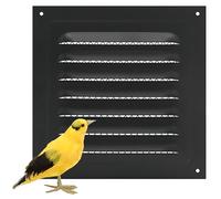 Grille de ventilation, Grille de ventilation carrée, Couverture de ventilation en métal, Grille d'extraction pour cheminée avec moustiquaire pour plafonds de cuisine et de salle de bain 15x15 cm