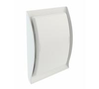 Nicoll Grille de ventilation GDT125B – Ø 125 mm – Blanc – Pour appareil à gaz