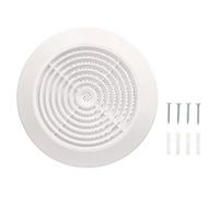 Grille de ventilation - KOTARBAU - 125 mm - Anti-insectes - Installation plafond - PVC blanc