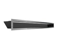 Grille de Ventilation KRATKI AIR | Grille d'air Chaud 9 x 100 cm | Sol | Grille d'extraction pour Ventilation de cheminée | Prise d'air à Un Angle de 45 degrés | résistant à la surchauffe