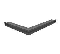 Grille de Ventilation KRATKI AIR | Grille de cheminée Angle Droit 547 x 766 x 60 mm | Graphite | Grille d'extraction pour Ventilation de cheminée | Prise d'air à Un Angle de 45 degrés