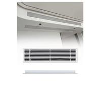 Grille de ventilation linéaire réglable, registre à persiennes à un seul étage for plafond(500x100 mm)