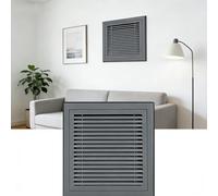 Grille de Ventilation Moderne en Aluminium 16 x 48 pour Mur/Plafond, silencieuse, avec diffuseur linéaire, Solution de Ventilation élégante Grise.