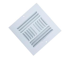 Grille de Ventilation Murale en Métal Blanc pour Salle de Bain et Cave | Persienne D'aération, Finition Métal Classique, Remplacement Rapide, Nettoyage Facile, Flux Intérieur Amélioré