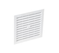 Nicoll Grille d'aération 1B164 – Carrée simple, classique, à visser ou à coller
