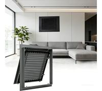 Grille de Ventilation Noire 12 x 18 Pouces avec Filtre de Retour d'air - Couvercle de Bouche d'aération CVC avec persiennes - Idéale pour Les installations sur cloisons sèches, Cache-Trou mu