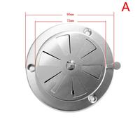 Grille de Ventilation pour Barbecue, 95/125mm, Grille d'Aération Réglable, Conduit Rond, Accès au struction eur 95MM