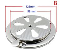 Grille de Ventilation pour Barbecue, 95/125mm, Grille d'Aération Réglable, Conduit Rond, Accès au struction eur 125MM