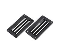 Grille de Ventilation pour Camping-car, élégante 2 Pièces de Ventilation pour Camping-car, Remplacement Sûr en ABS avec Vis pour Bateau pour Salle de Bain (Noir)