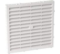 Grille de ventilation rectangulaire pour façade avec ergots 150 M - NICOLL - M161
