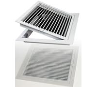 Grille de ventilation réglable en alliage d'aluminium,persienne de ventilation for climatisation centrale et couvercle de sortie de contrôle du flux d'air(39.5x59.5cm(15.6x23.4in))