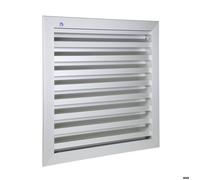 Grille de ventilation - RENSON - 41133 - Aluminium gris - 300x300mm - Design sobre