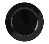 Grille de ventilation ronde Ø100mm ABS noire ajustable(75mm)