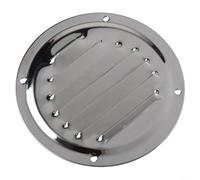 Grille de ventilation ronde à persiennes en acier inoxydable 316 100 mm 125 mm avec ouverture latérale pour bateau, yacht pour caravane, contrôle du débit d'air (10,2 cm)