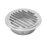 Grille De Ventilation Ronde En Acier Inoxydable, Outil De Ventilation for Conduit Mural Extérieur, Couvercle Coupe-vent Externe, Ventilateur D'échappement, 70-300mm(150mm)