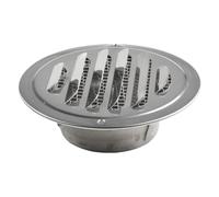 Grille De Ventilation Ronde En Acier Inoxydable, Outil De Ventilation for Conduit Mural Extérieur, Couvercle Coupe-vent Externe, Ventilateur D'échappement, 70-300mm(70-75mm)