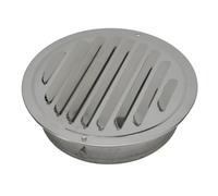 Grille De Ventilation Ronde En Acier Inoxydable, Outil De Ventilation for Conduit Mural Extérieur, Couvercle Coupe-vent Externe, Ventilateur D'échappement, 70-300mm(160mm)