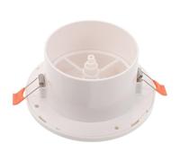 Grille de Ventilation Ronde pour Climatiseur avec Clip à Ressort | Panneau Réglable, Diamètre D’ouverture Recommandé 75 à 85mm, ABS Blanc, Usage Salle de Bain et Plafond