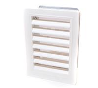 Grille de ventilation Upmann 10 x 16 cm, avec moustiquaire blanche 501