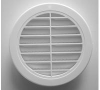 Grille de ventilation Upmann ronde, DN100, blanc 66610