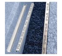 Grille de vidange à canal étroit - Évacuation de tranchée extérieure fine en acier inoxydable 304 avec couvercle de grille pour allées, paysages et fermes (H x l x L) 3 x 15 cm