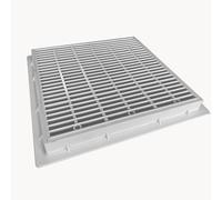 Grille de vidange carrée pour piscine - Grille de vidange durable et trop-plein pour un drainage efficace de l'eau dans les jardins et les piscines