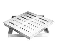 Grille de vidange, couvercle de vidange carré en acier inoxydable à couverture extérieure couverture purgeur plancher pour la maison cuisine la cuisine exté