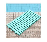 Grille de vidange de douche en ABS de qualité supérieure - Système de drainage à 3 interfaces - Couvercle de sortie épissé pour terrasses et piscines - 18 x 100 cm (2 pièces) - Durable, facile à