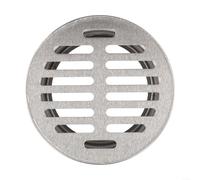 Grille de vidange de sol en acier inoxydable, manchon de drainage de toit rond pour extérieur, jardin, balcon, cour, cache-filtre anti-encrassement, insert de tuyau en PVC (tube de 90 mm)