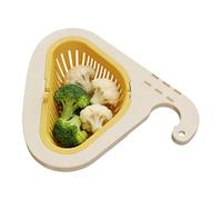 Grille De Vidange D'Évier De Cuisine | Tamis De Pression Et Verseur Pour Aliments,Filtre D'evier Triangle Panier De Drainage - Pour Légumes Fruits Préparation Culinaire Vaisselle Maison Hôtel Pique-Ni