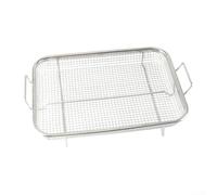 Grille de vidange d'huile de barbecue - Panier de cuisson en acier inoxydable 201 - Pour rôtir la viande et les frites - Accessoire de barbecue carré - Pour la maison et le camping en plein air