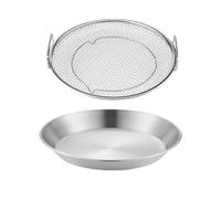 Grille de vidange d'huile en acier inoxydable | Panier filtrant en maille | Plateau d'égouttement pour la friture, le gril et la cuisson de la friteuse à air | Plateau de filtre d'huile pour enlever