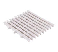 Grille de vidange en ABS durable pour piscines, allées et patios - Grille de drainage rectangulaire pour protection contre les débordements dans les zones commerciales