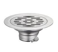 Grille de vidange en acier inoxydable, 2 pièces, for des performances fiables dans tous les climats, noyau d'égout sol 10cm(9.8x4.8cm Single)