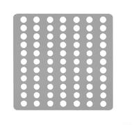 Grille de vidange en acier inoxydable de 15 x 15 cm pour améliorer l'efficacité du drainage et réduire le risque d'encrassement