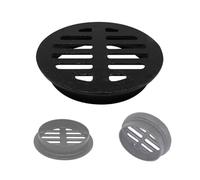 Grille de vidange en fonte robuste - Crépine ronde de rechange pour drainage d'égout de 7,6 cm, 10,2 cm, 15,2 cm - Idéal pour balcon, cour, salle de bain - Housse de 200 mm