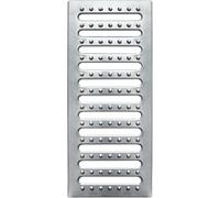Grille de vidange rectangulaire en acier inoxydable pour intérieur et extérieur, grille de drainage robuste pour allée, terrasse