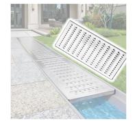 Grille de vidange robuste en acier inoxydable 304 antidérapant pour hôtel, cuisine, balcon, trottoir de jardin