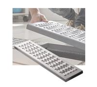 Grille de vidange robuste en acier inoxydable 58 x 30 x 2,5 cm, résistante à la rouille, drainage rapide, utilisation en extérieur, argent, 1 pièce, parfaite pour une gestion efficace du débit d'eau