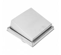 Grille d'échappement en acier inoxydable 304 avec valve d'air réglable pour plafond mural, bride de conduit pour cuisine, salle de bain, bureau, argenté (125 mm)