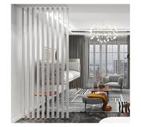 Grille décorative réglable en forme de colonne - 100 à 180 cm - Cloison de séparation à lattes - Pour salon et décoration d'intérieur - Marron - 100 cm de haut