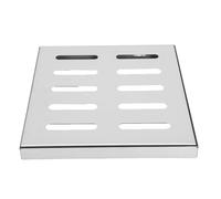 Grille D'égout en Acier Inoxydable Robuste, 12x12 Pouces | Grille de Drainage Argentée, Taille, Usage pour Caniveaux, Sols de Salle de Bain, Extérieur