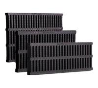 Grille d'égout en plastique durable avec filtration coudée de l'eau de pluie empêche le refoulement pour jardins, garages et cours. Protection contre le drainage
