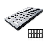 Grille D'égout Extérieure En Fonte, Couvercle De Caniveau Robuste, Grille De Drainage Crépine De Gouttière, Système De Drain De Tranchée Anti-blocage(50x25cm/19.6x9.8in)