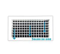 Grille d'entraînement double deflexion blanche Escoclima