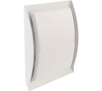 Grille design Ø125 conforme réglementation gaz blanc