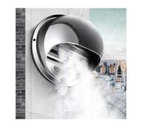 Grille d'évacuation avec fermeture à bille, capuchon d'aération mural résistant aux intempéries, couvercle de grille d'aération avec hotte, convient pour hottes aspirantes et climatiseurs (250 mm