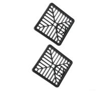 Grille d'Évacuation Carrée 150mm Plastique pour robuste Grille(2pcs) | Plastique haute résistance, structure pour robuste, longue durée de vie, entretien réduit, mat