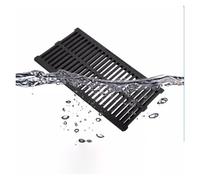 Grille d'évacuation carrée Robuste pour extérieur 35 x 50 x 4 cm, Grille d'évacuation des eaux pluviales Durable pour pavés, Solution de Drainage Efficace pour terrasses et Jardins